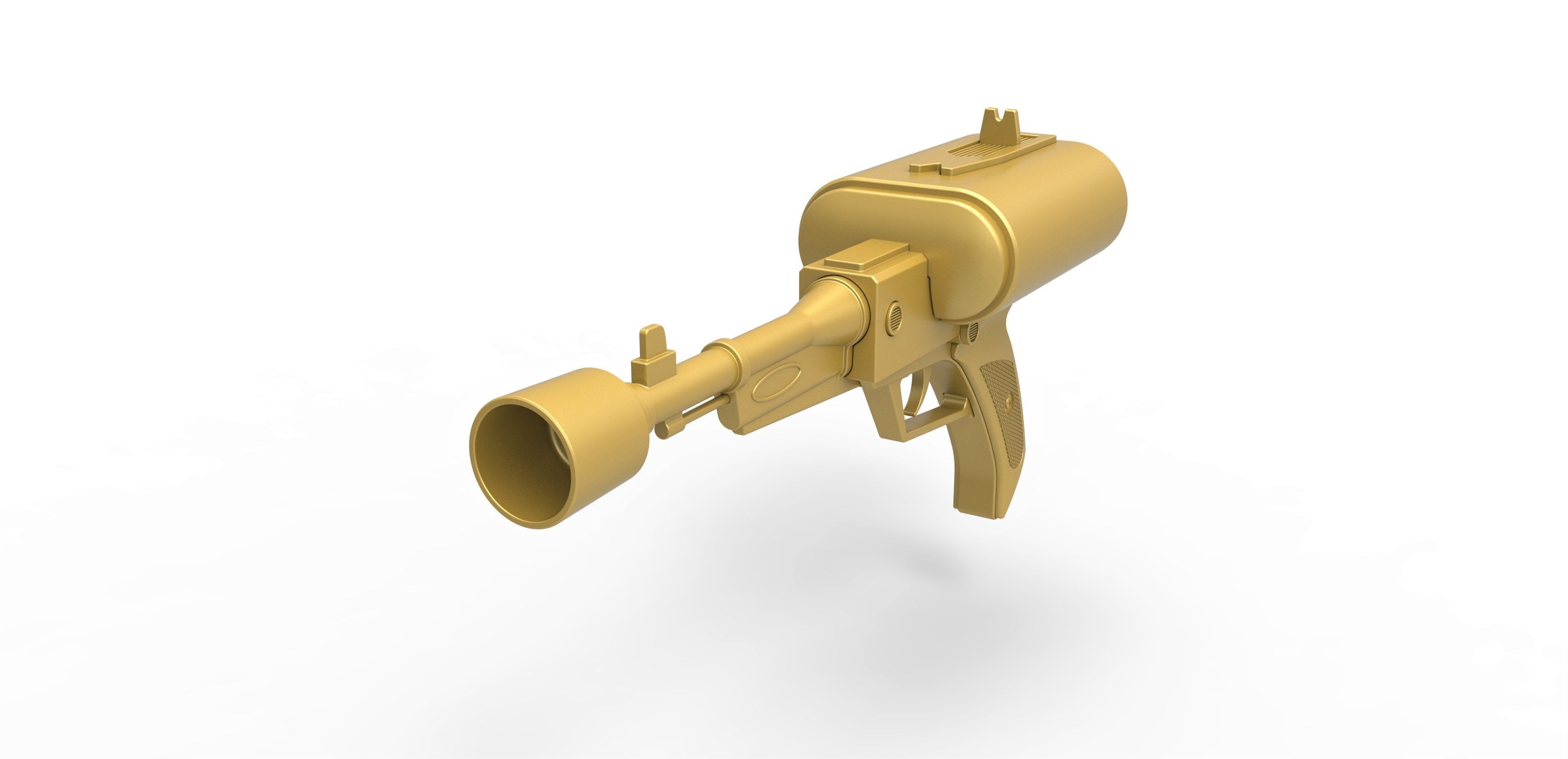 Laser pistol of Golden Man from Lost in Space TV series 1965 3D print model_2