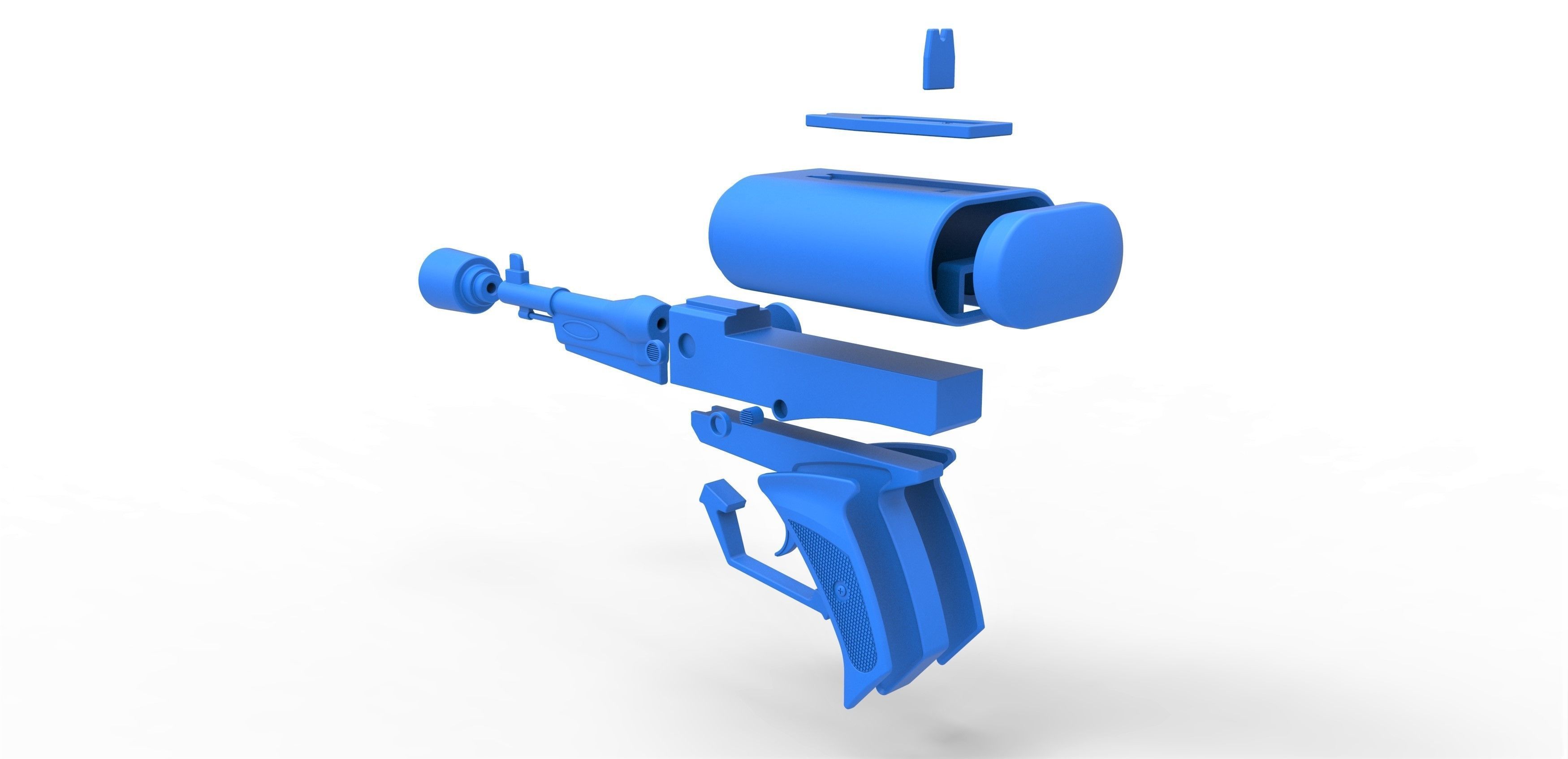 Laser pistol of Golden Man from Lost in Space TV series 1965 3D print model_31