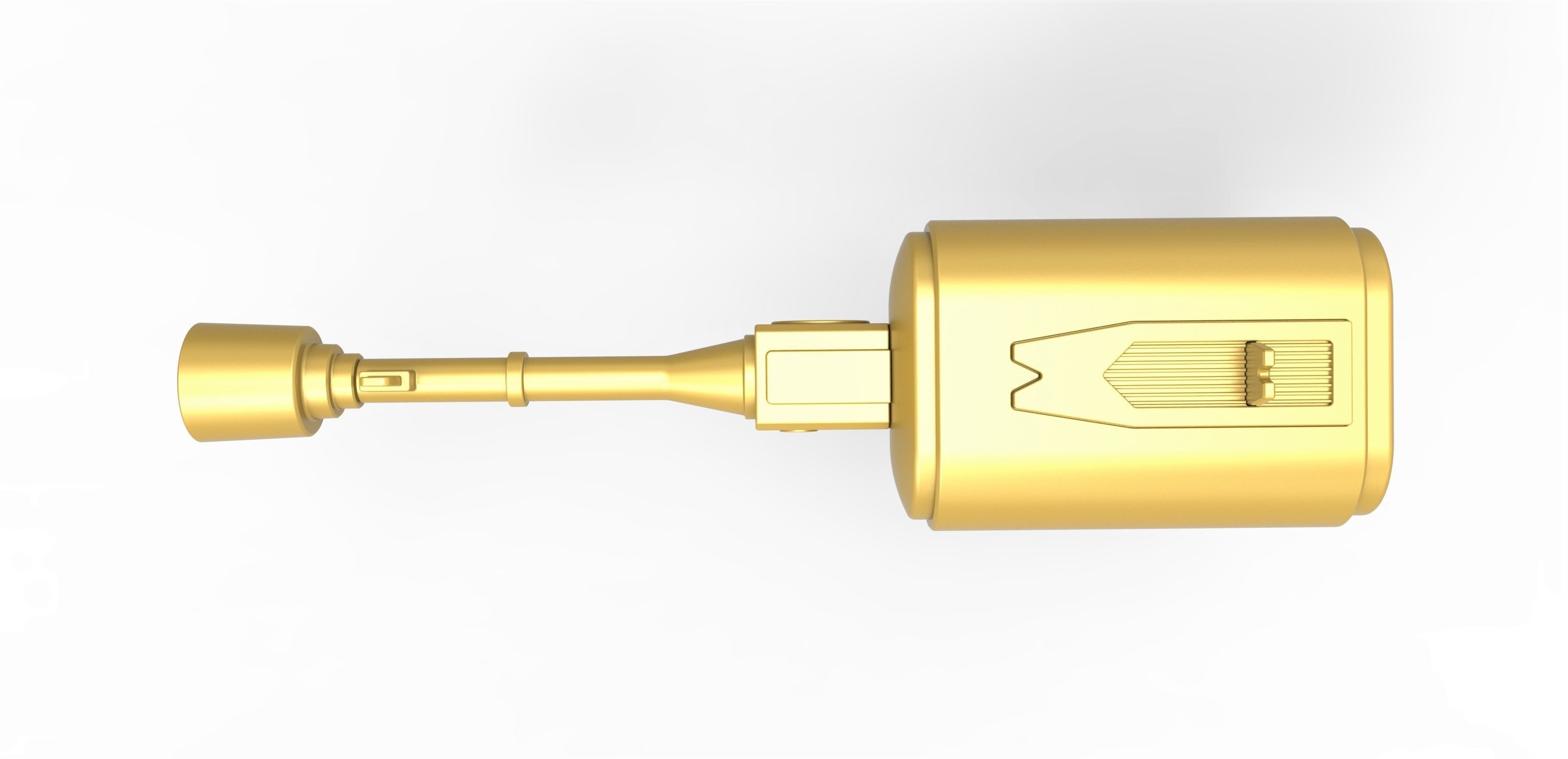 Laser pistol of Golden Man from Lost in Space TV series 1965 3D print model_7