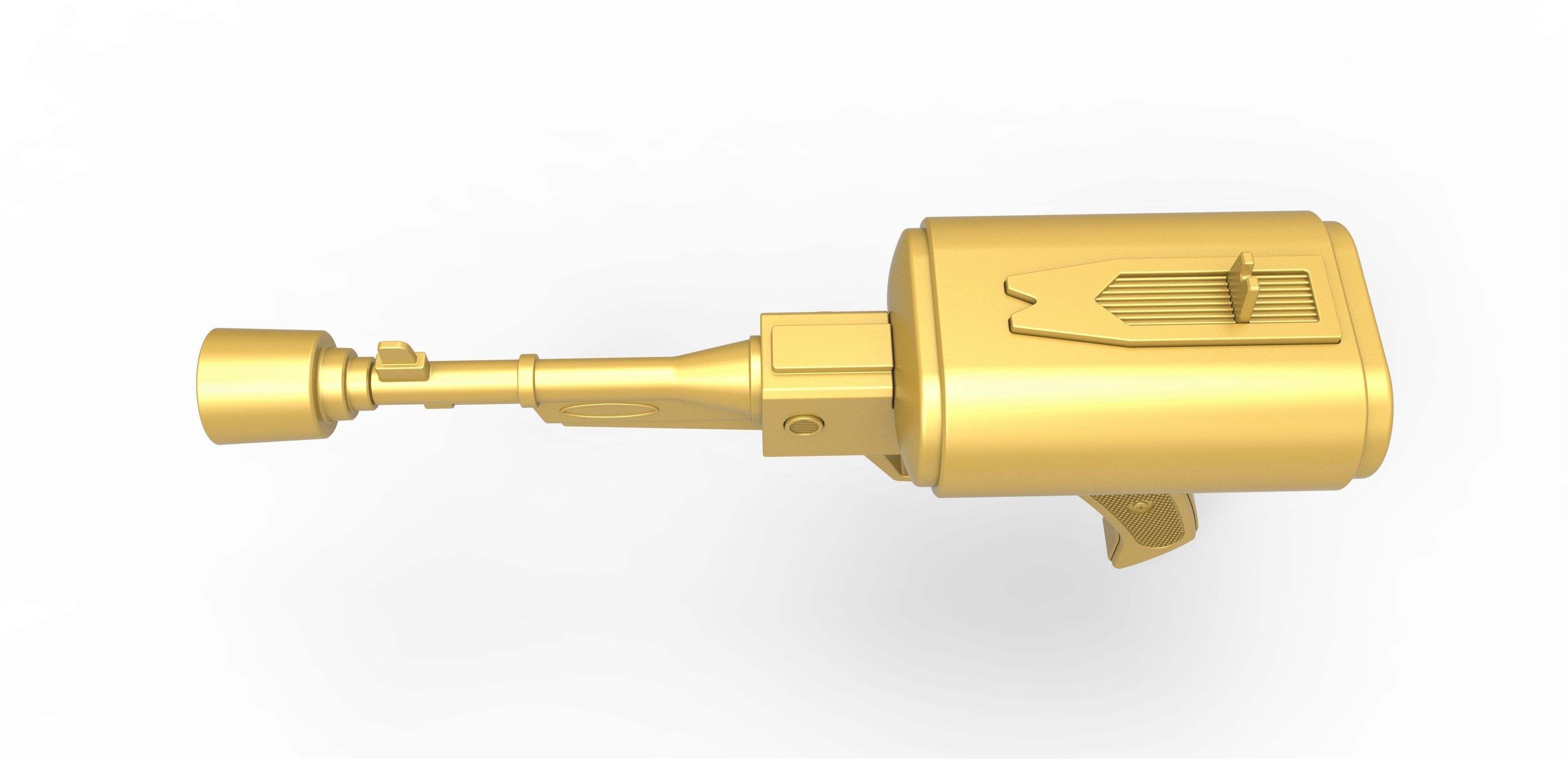 Laser pistol of Golden Man from Lost in Space TV series 1965 3D print model_6