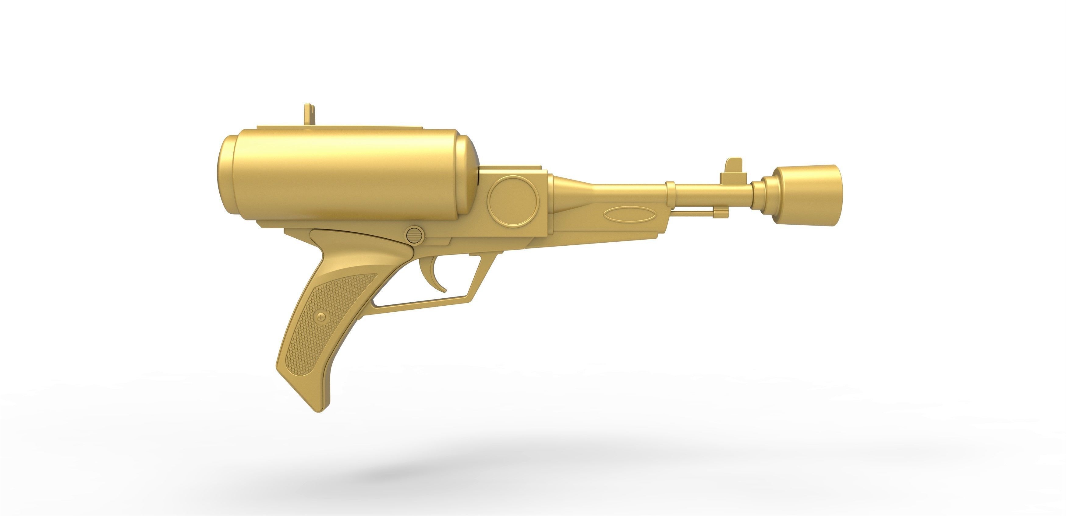 Laser pistol of Golden Man from Lost in Space TV series 1965 3D print model_12