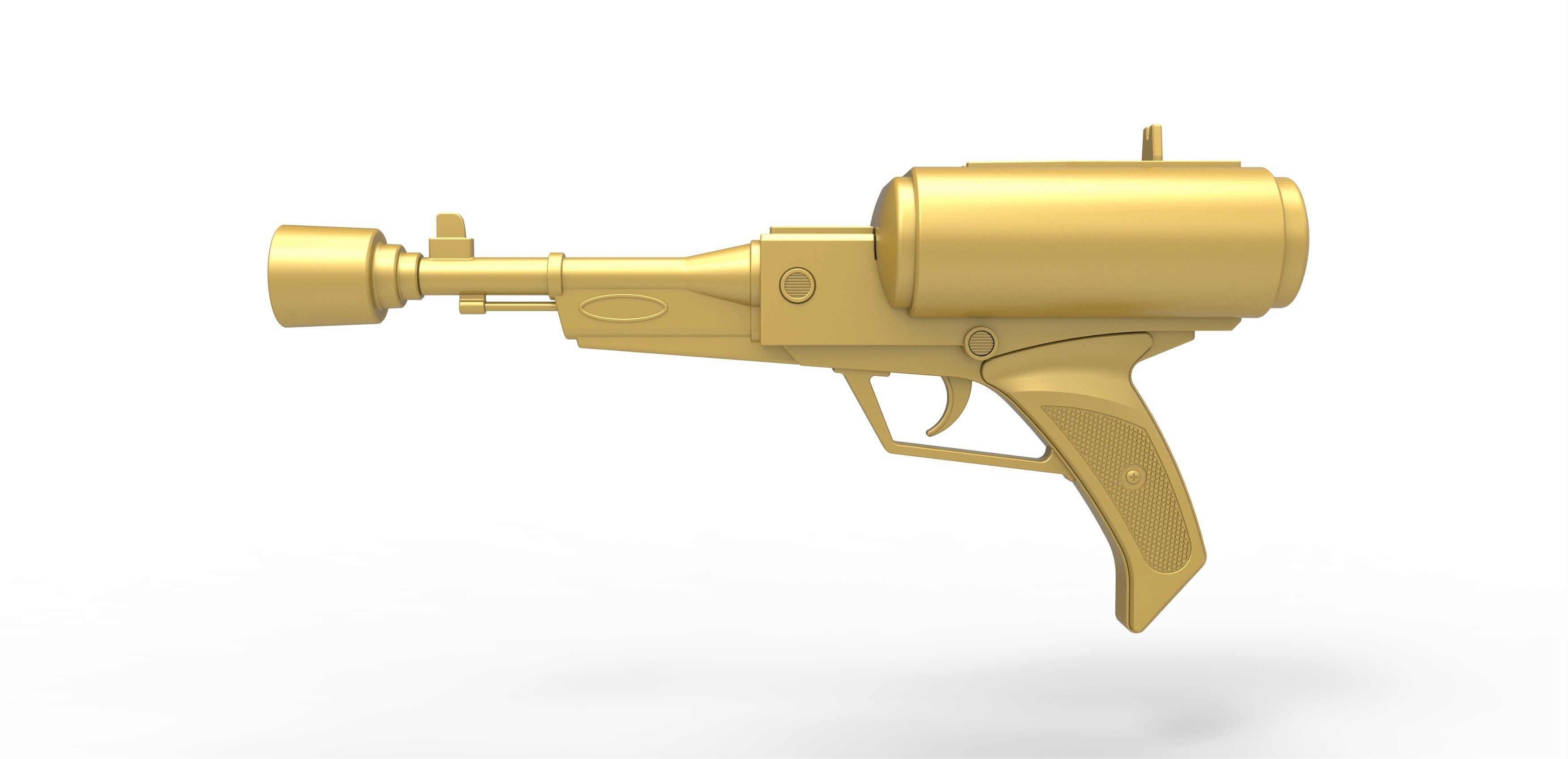 Laser pistol of Golden Man from Lost in Space TV series 1965 3D print model_5