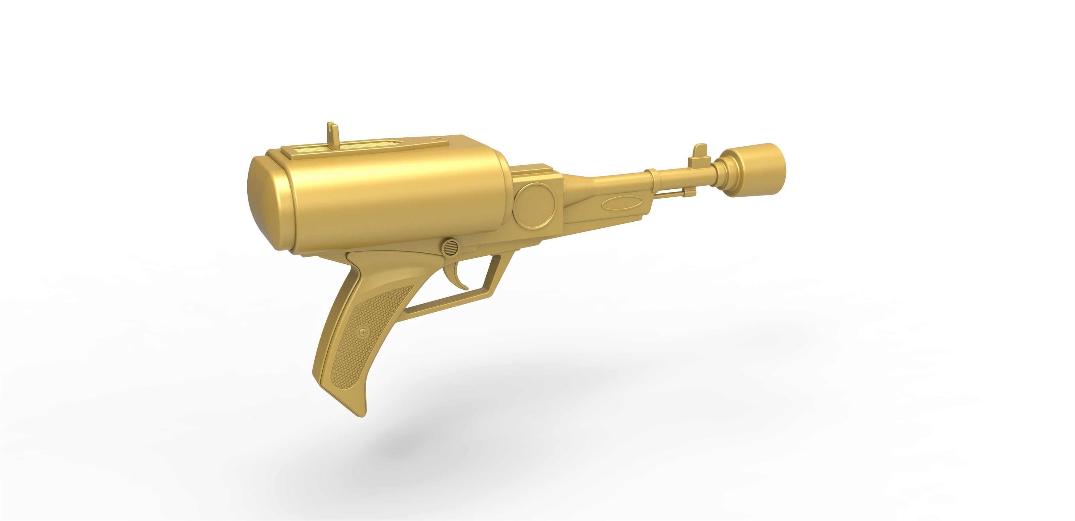 Laser pistol of Golden Man from Lost in Space TV series 1965 3D print model_11