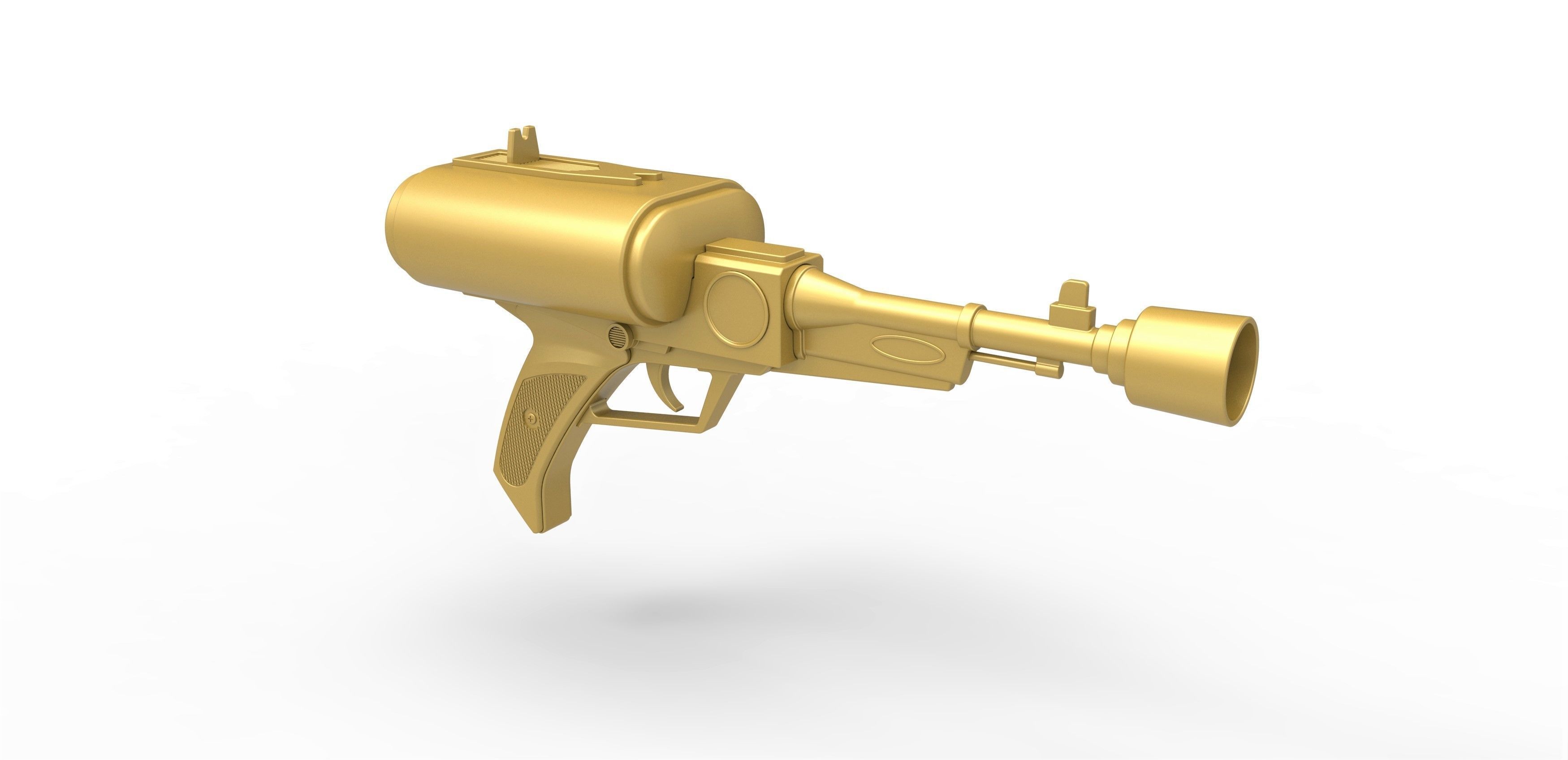 Laser pistol of Golden Man from Lost in Space TV series 1965 3D print model_13