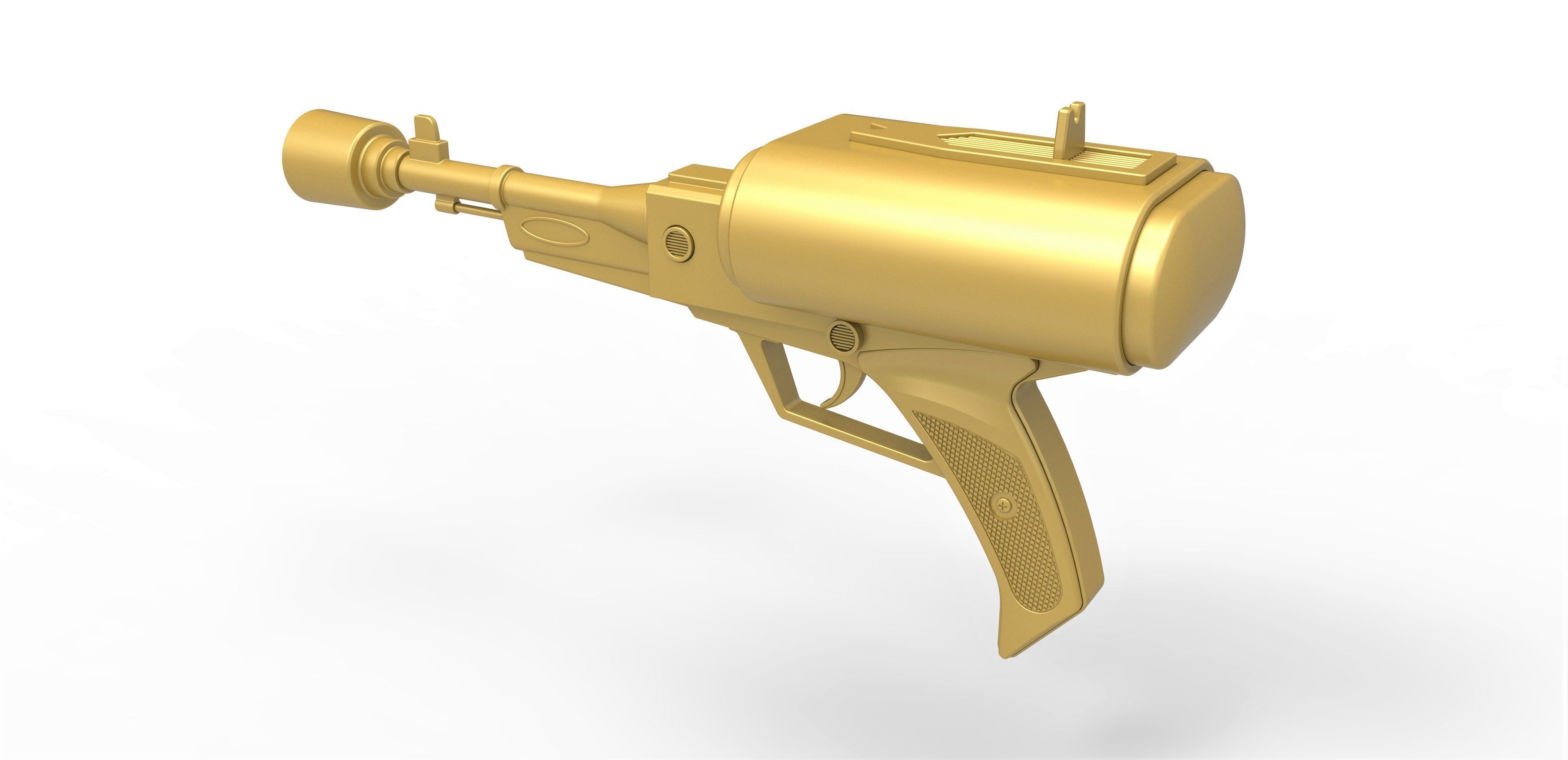 Laser pistol of Golden Man from Lost in Space TV series 1965 3D print model_8