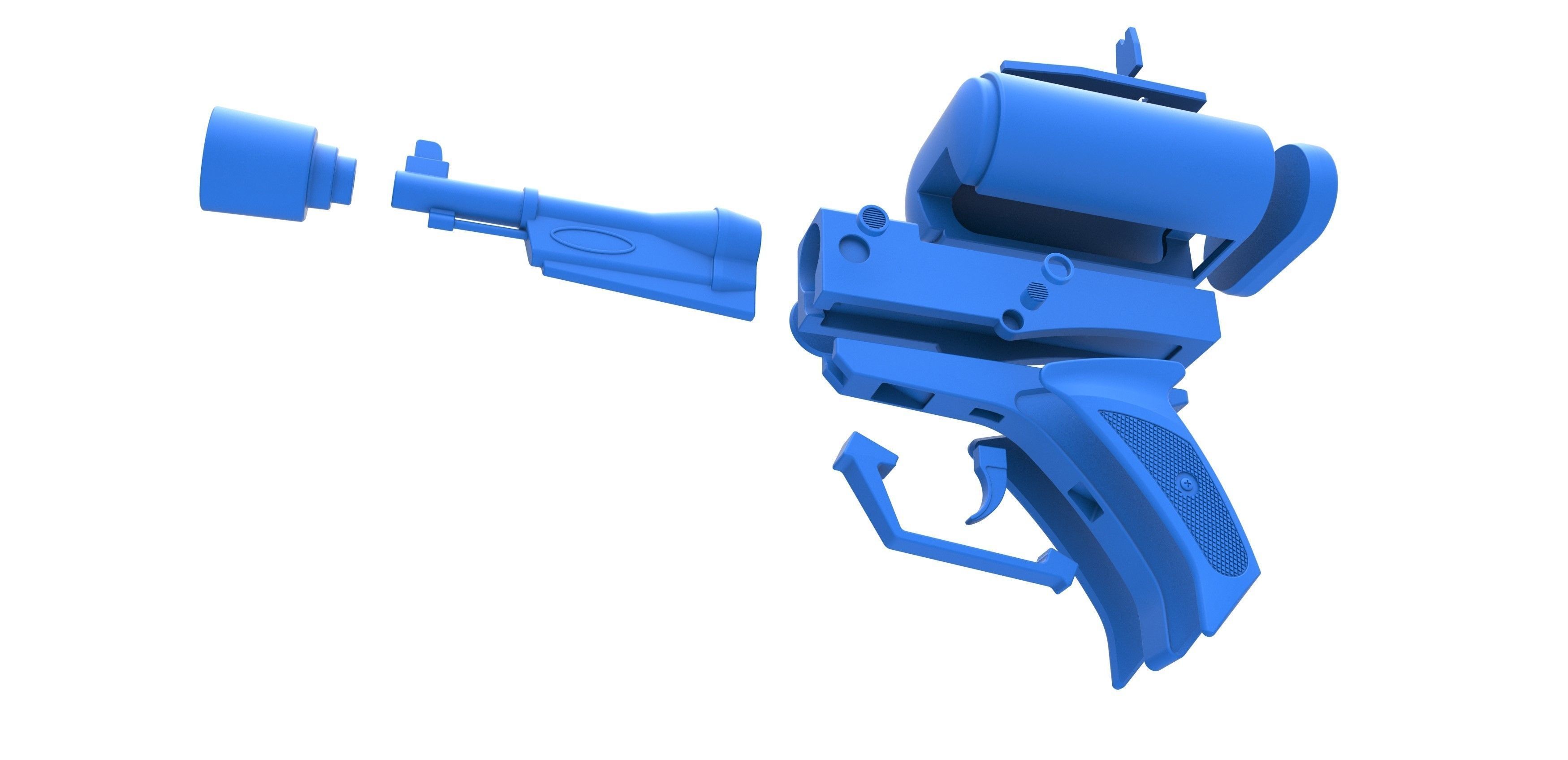 Laser pistol of Golden Man from Lost in Space TV series 1965 3D print model_28