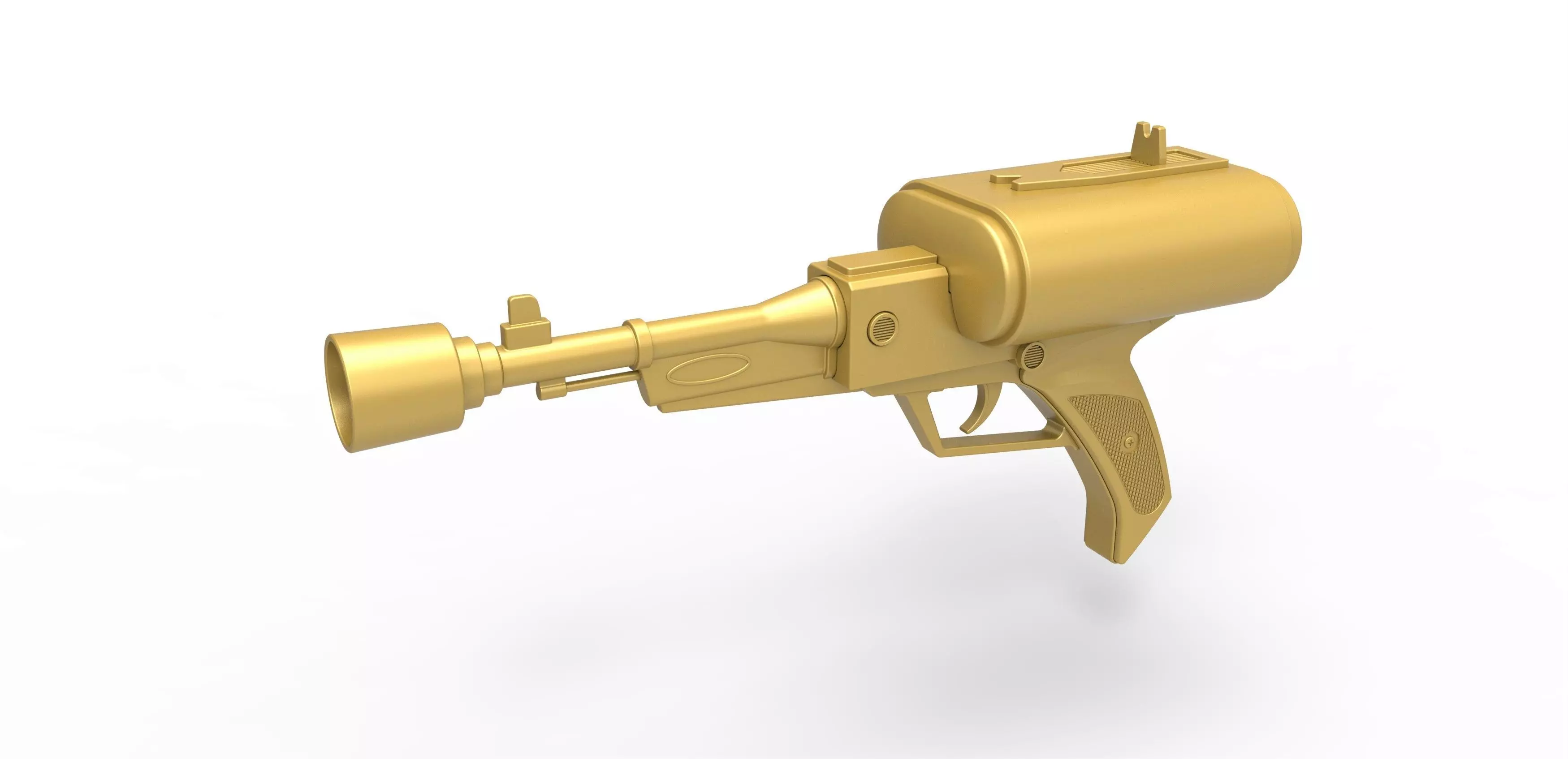 Laser pistol of Golden Man 3D print model