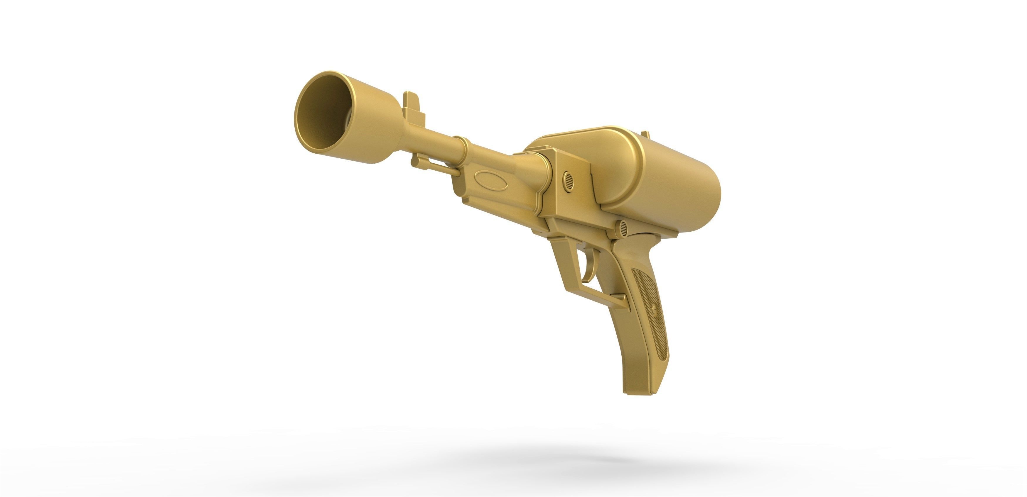 Laser pistol of Golden Man from Lost in Space TV series 1965 3D print model_3