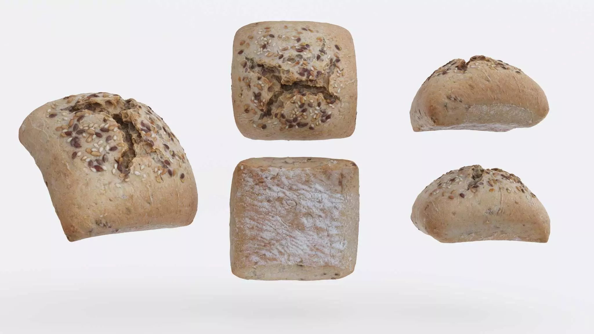 Ciabatta bread Photogrammetry 3D model_0