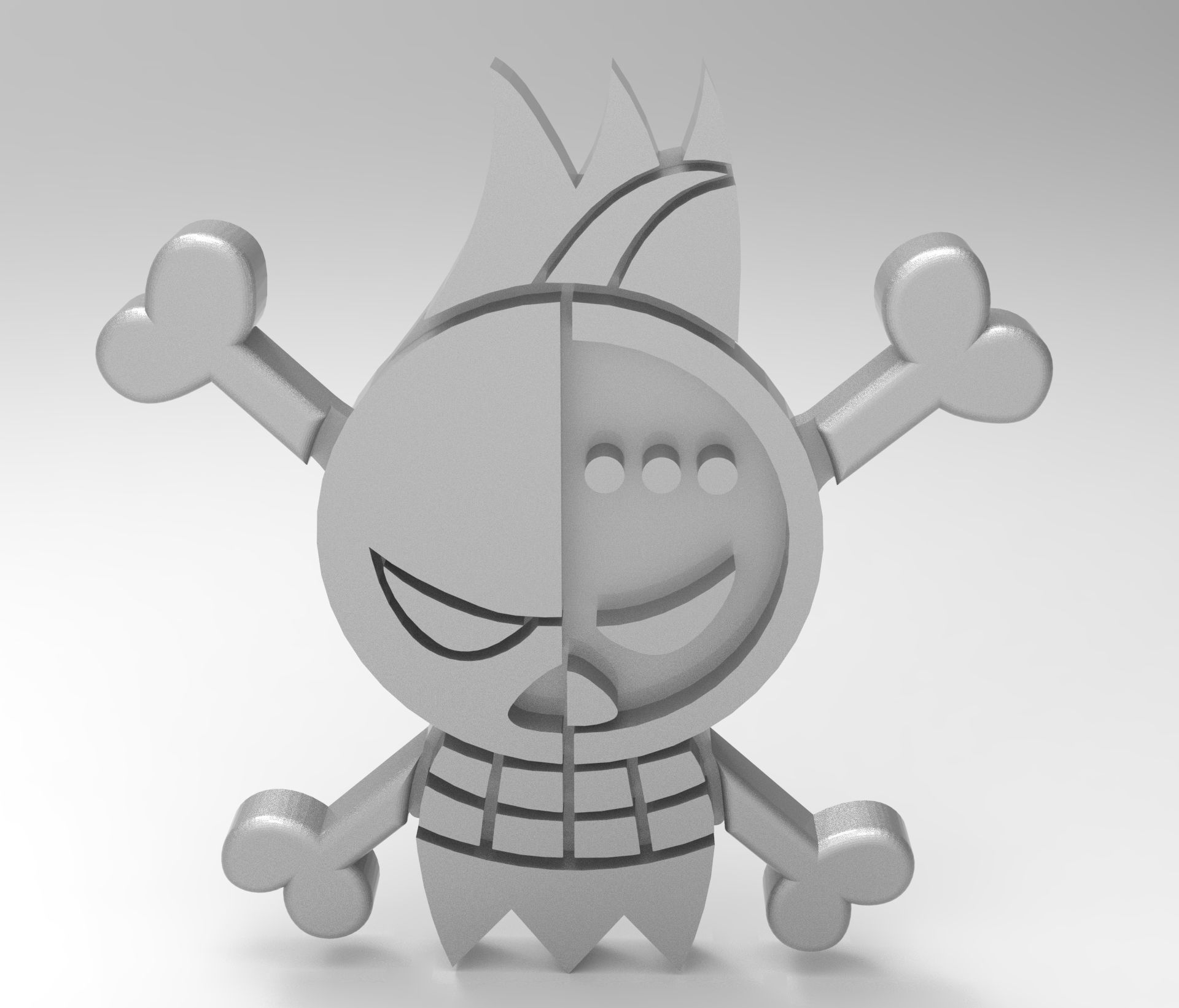 ONE-PIECE FRANKY PENDANT FREE Free 3D print model