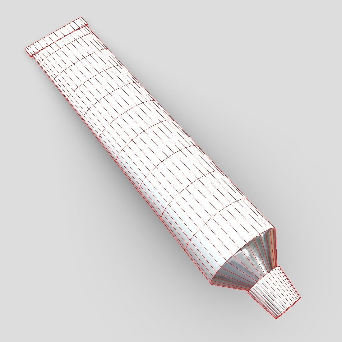 Paste Tube Low-poly 3D model_8