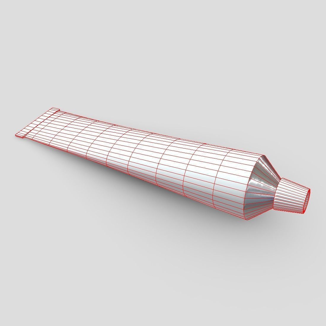 Paste Tube Low-poly 3D model_2