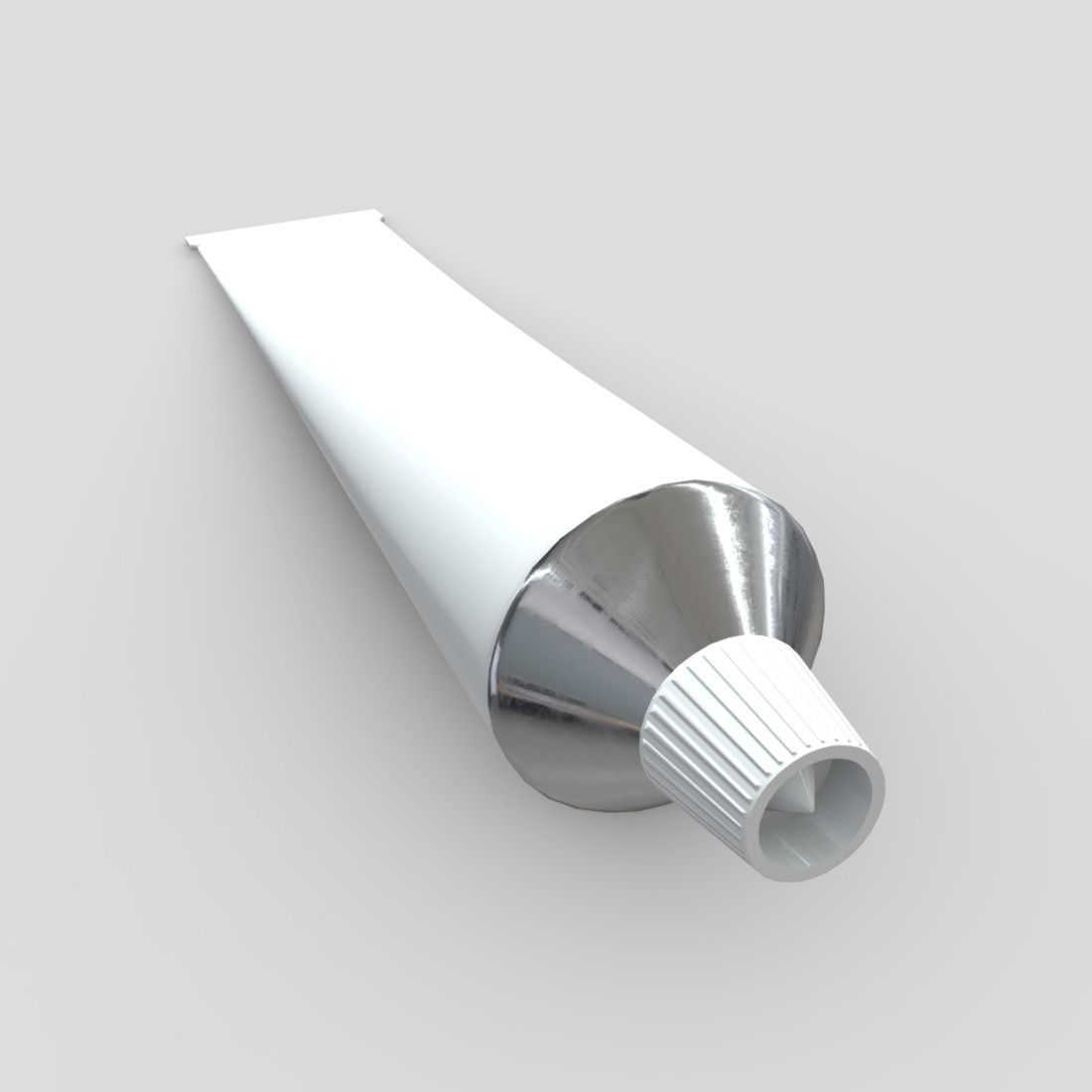Paste Tube Low-poly 3D model_5