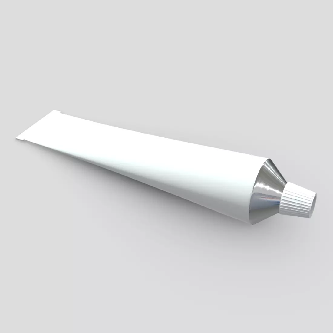 Paste Tube Low-poly 3D model_0