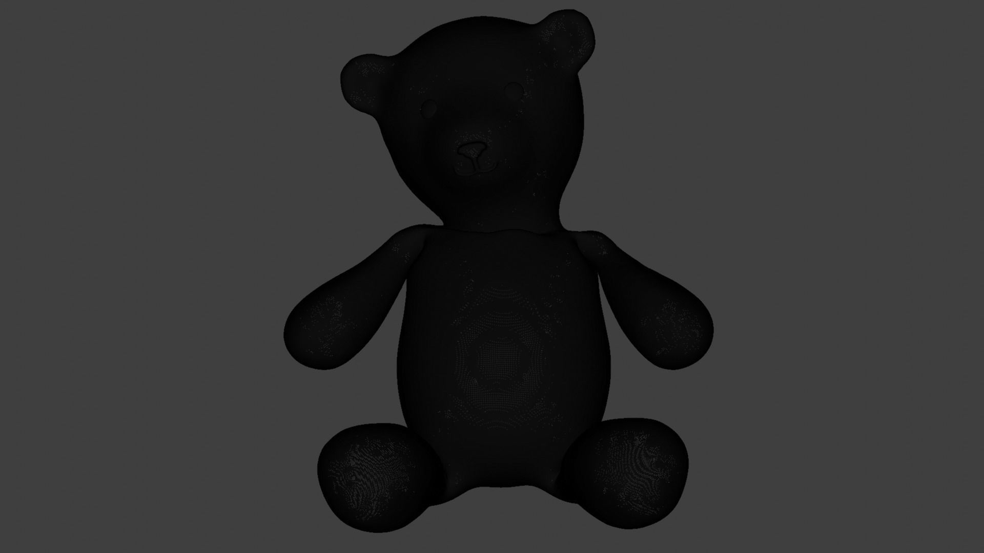 Teddy Bear Low-poly 3D model_11