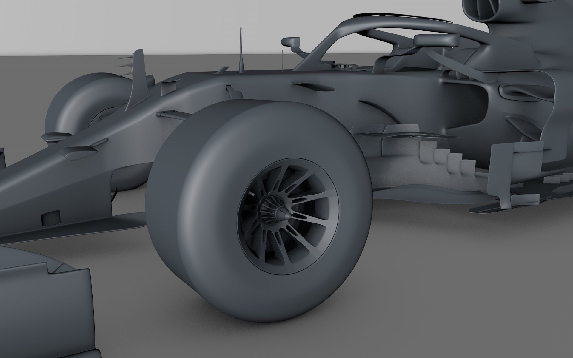 F1 car model 3D model_8
