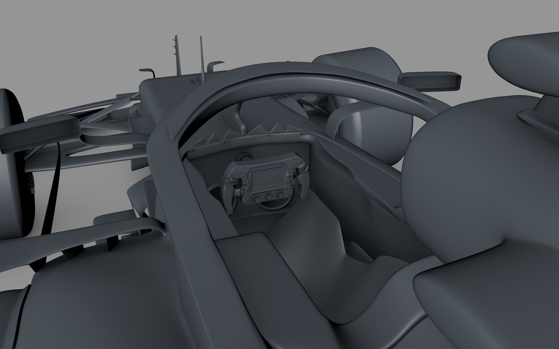 F1 car model 3D model_5