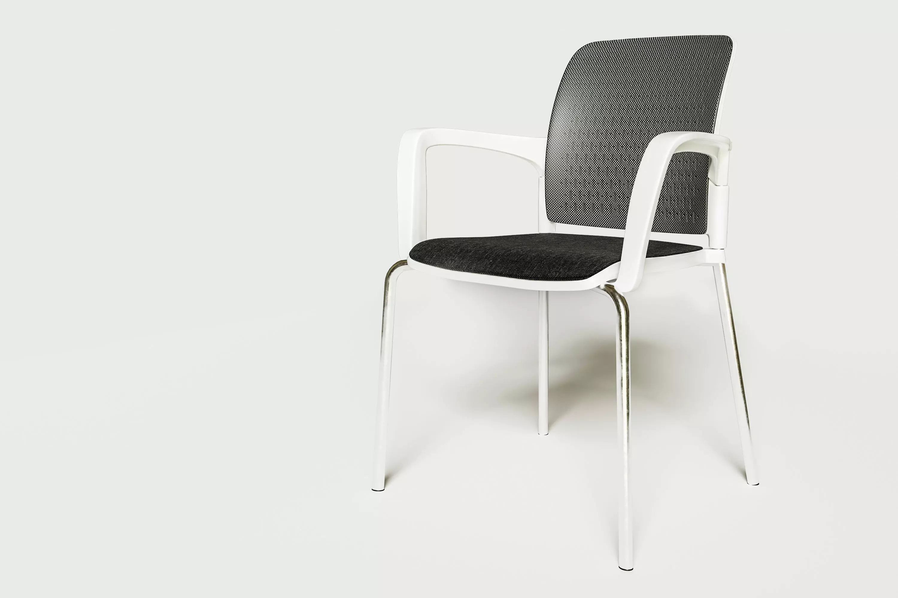 Silla de Oficina SO 009 Silla espera oficina restaurante 3D model_0