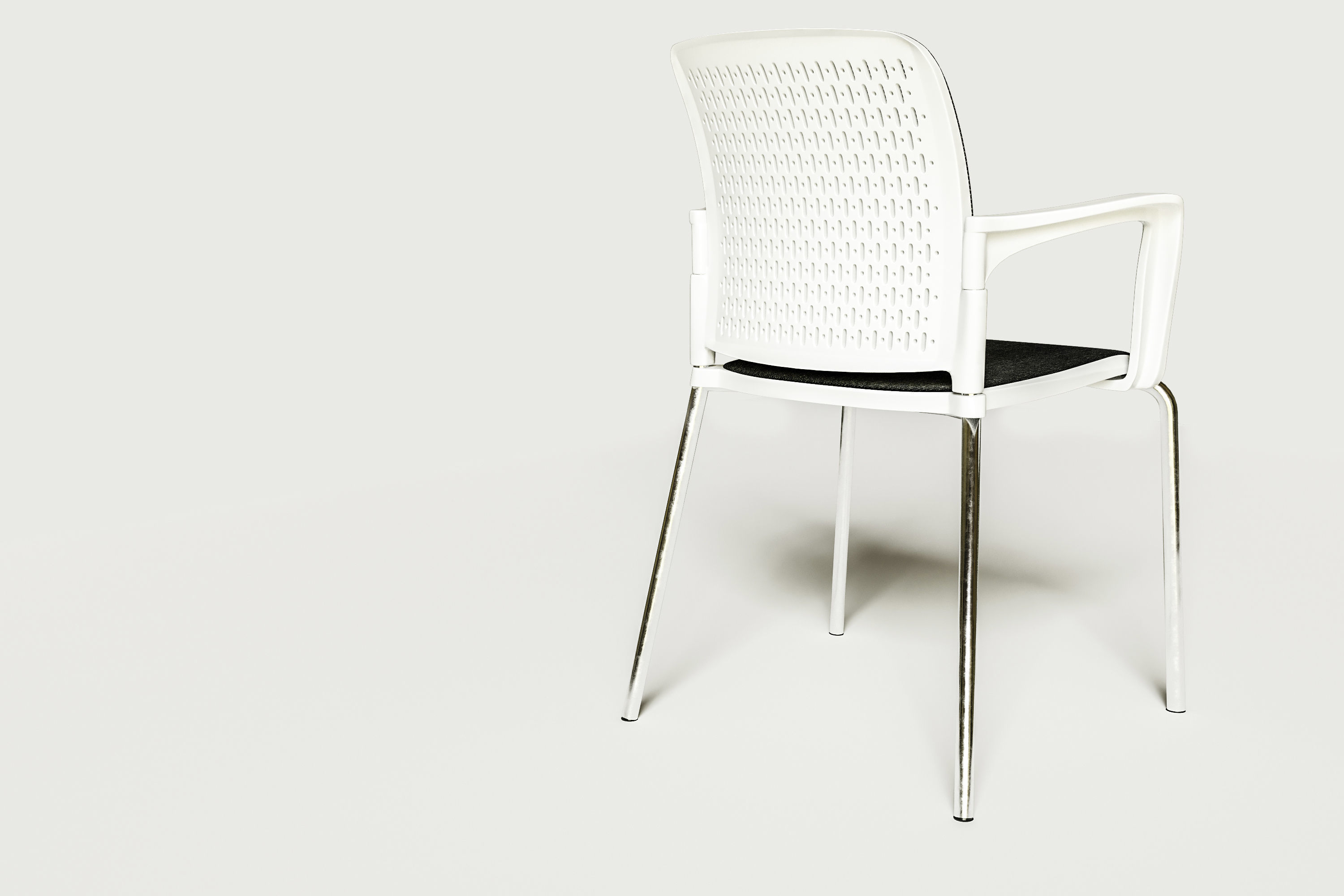 Silla de Oficina SO 009 Silla espera oficina restaurante 3D model_1