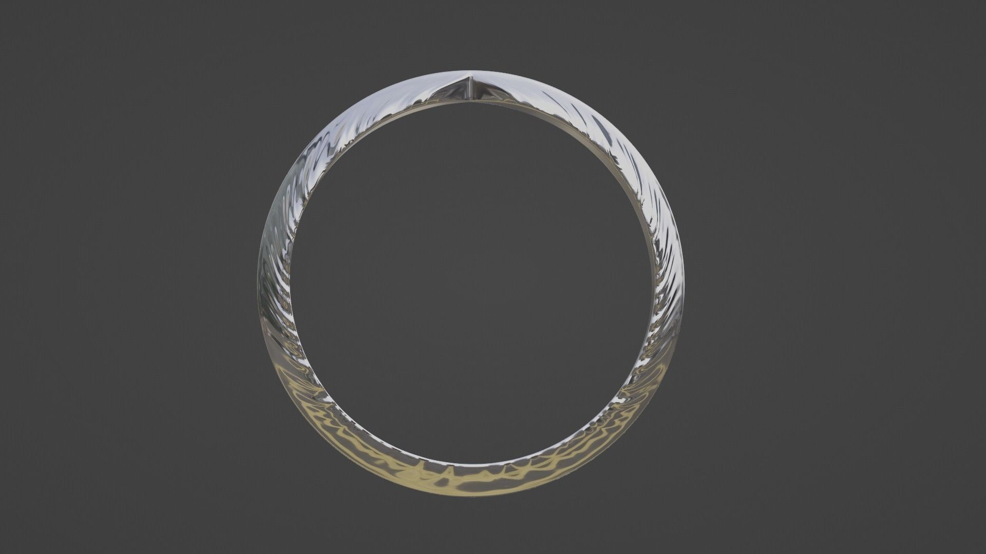 Smooth ring 3D print model_3