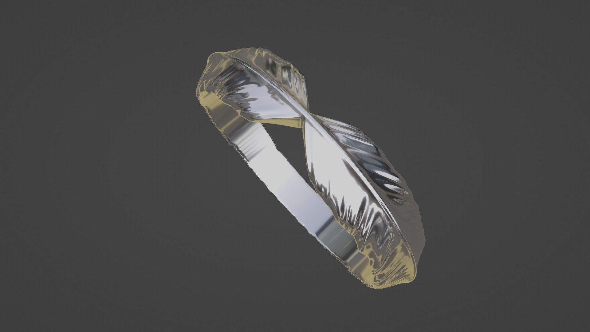 Smooth ring 3D print model_2