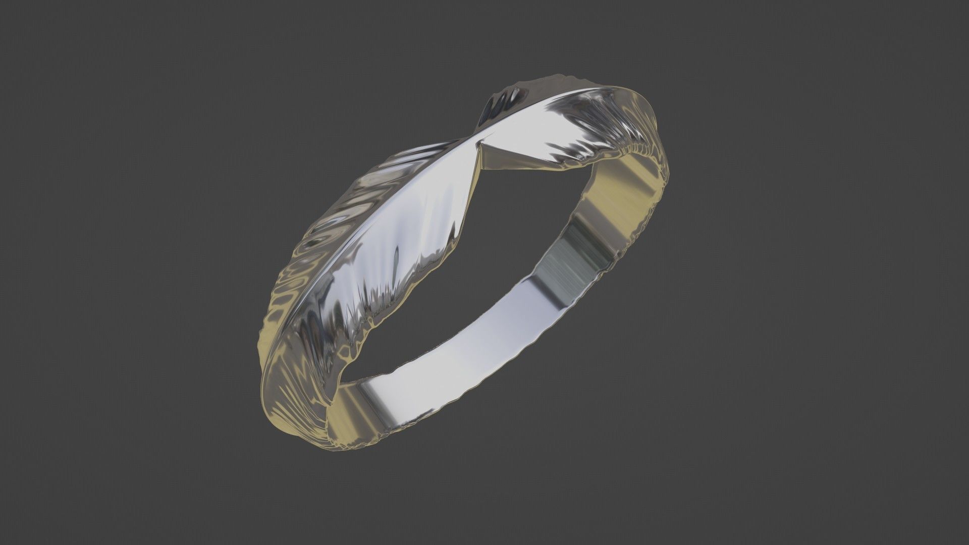 Smooth ring 3D print model_1