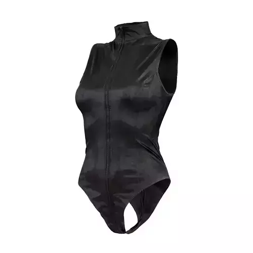 Double Zipper Vinyl Bodysuit 3D model