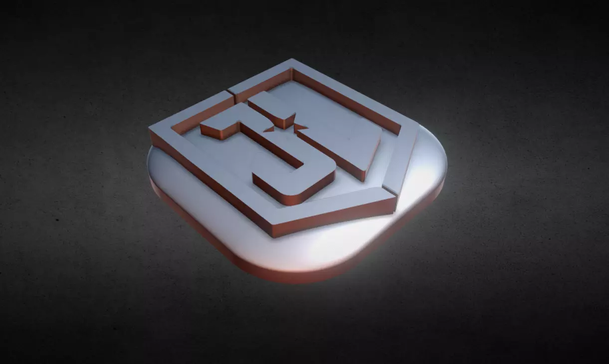 Justice League Flat Keycap 3D print model