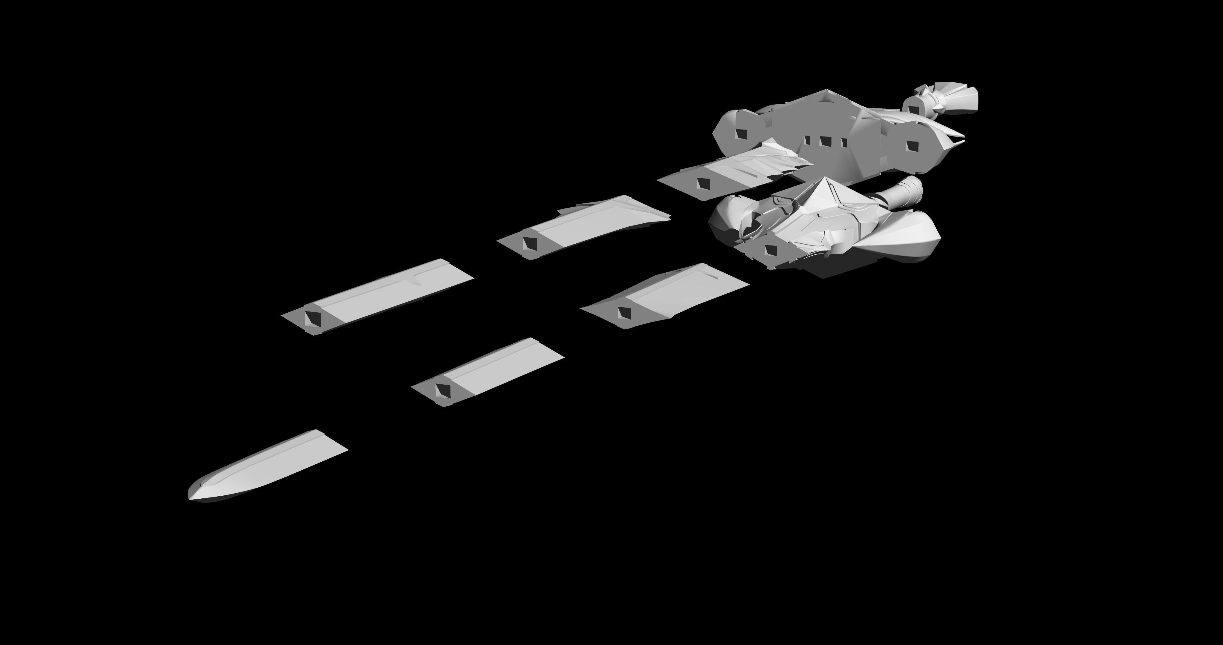 Genshin Impact  the black sword 3D print model_11