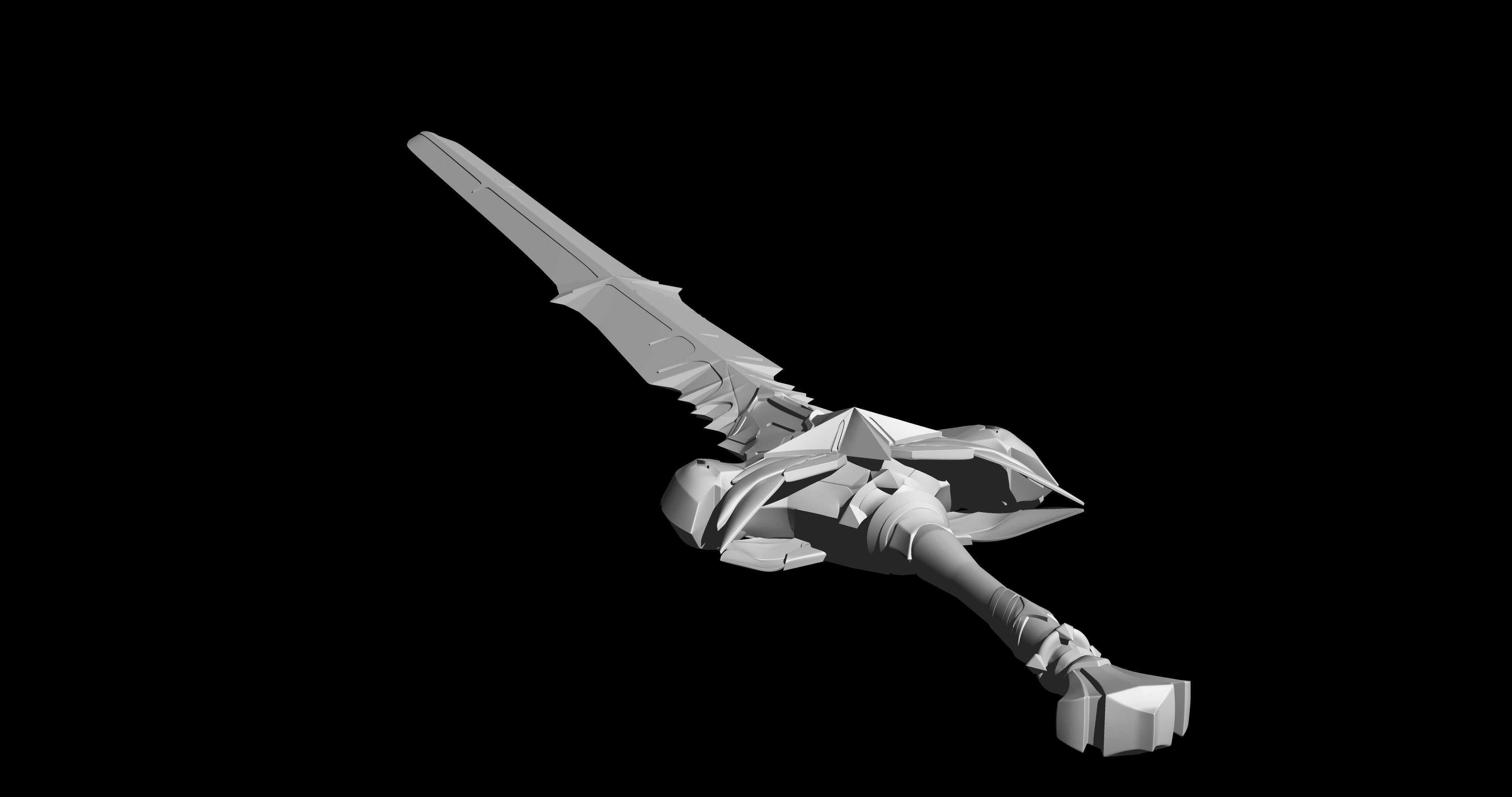 Genshin Impact  the black sword 3D print model_10