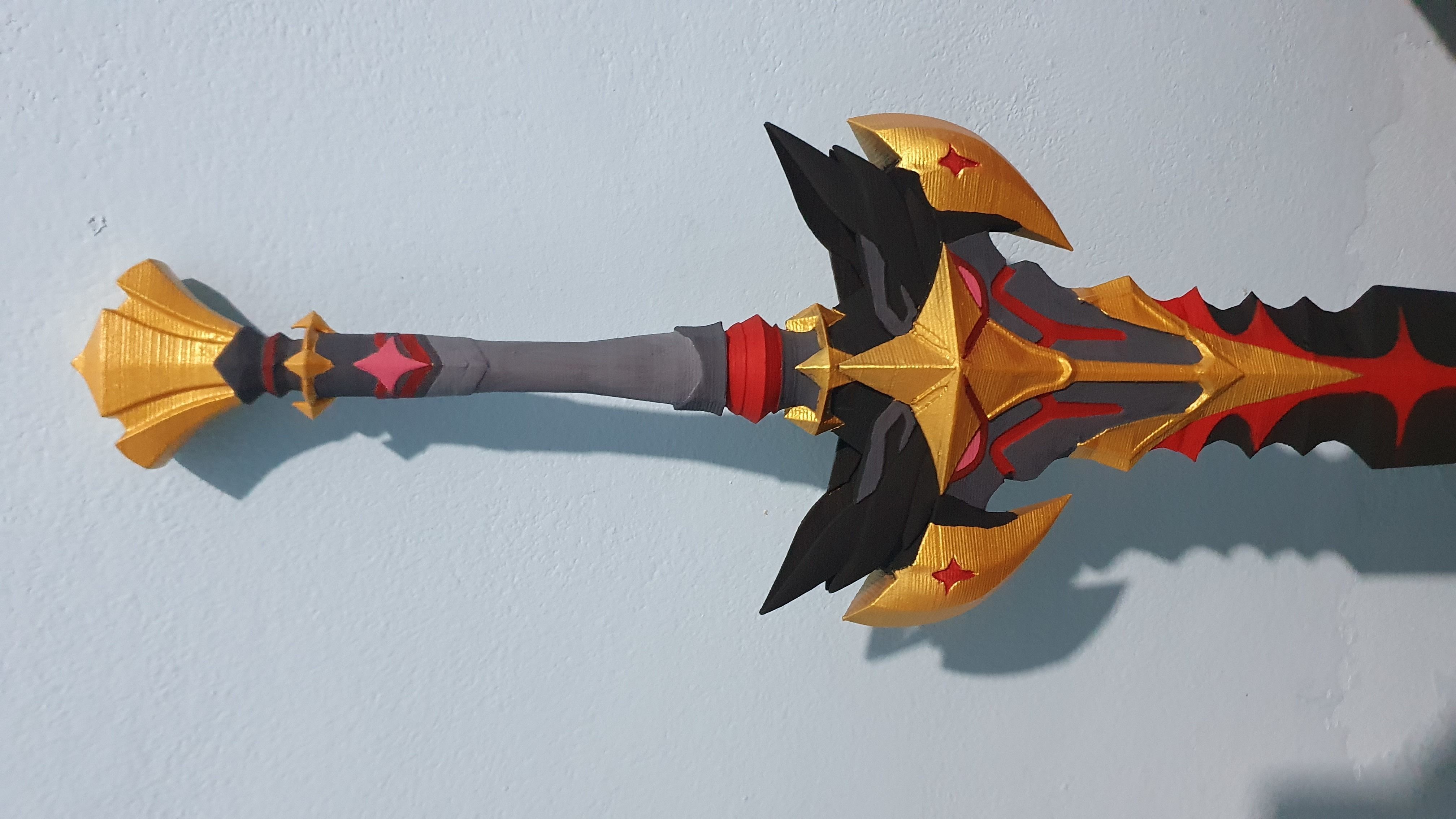 Genshin Impact  the black sword 3D print model_3