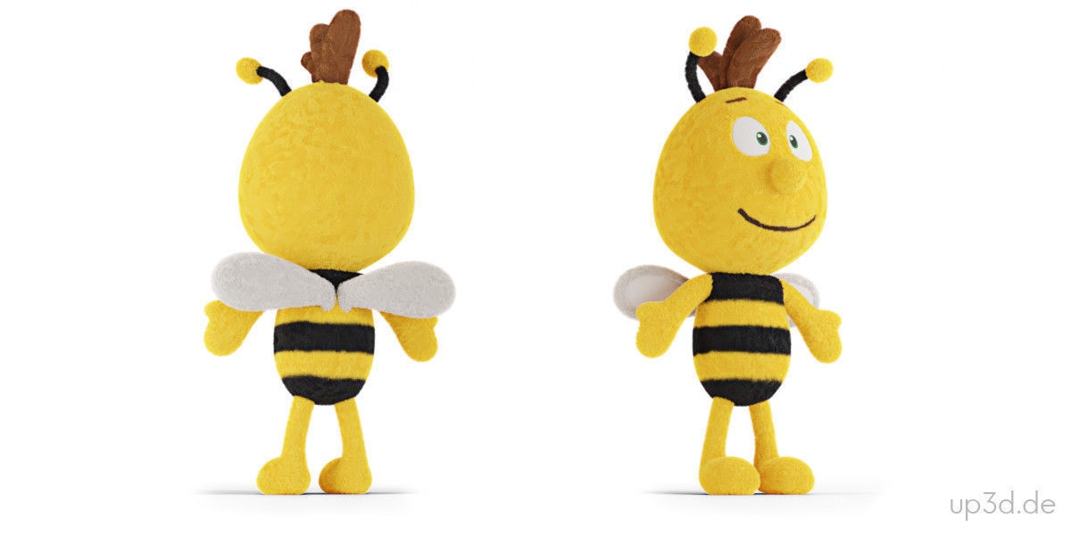 Wood Toys Dolls And Stroller 3D model_7