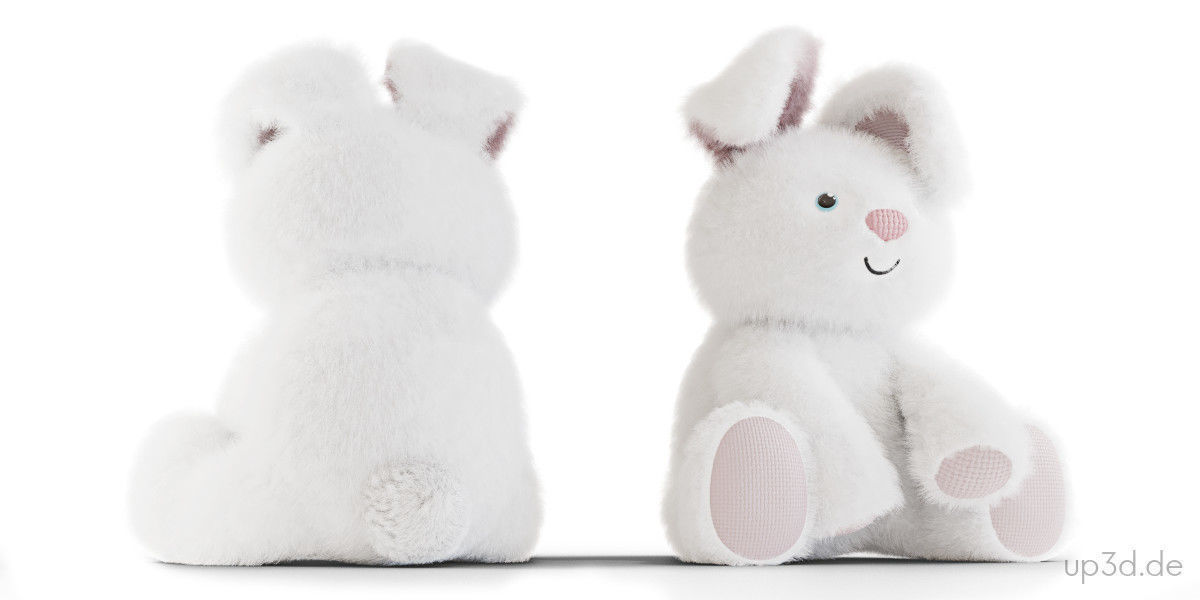 Wood Toys Dolls And Stroller 3D model_5