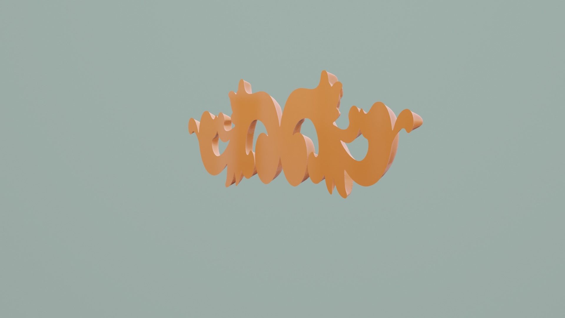 Wood Carving Flower Decor 3D print model_3