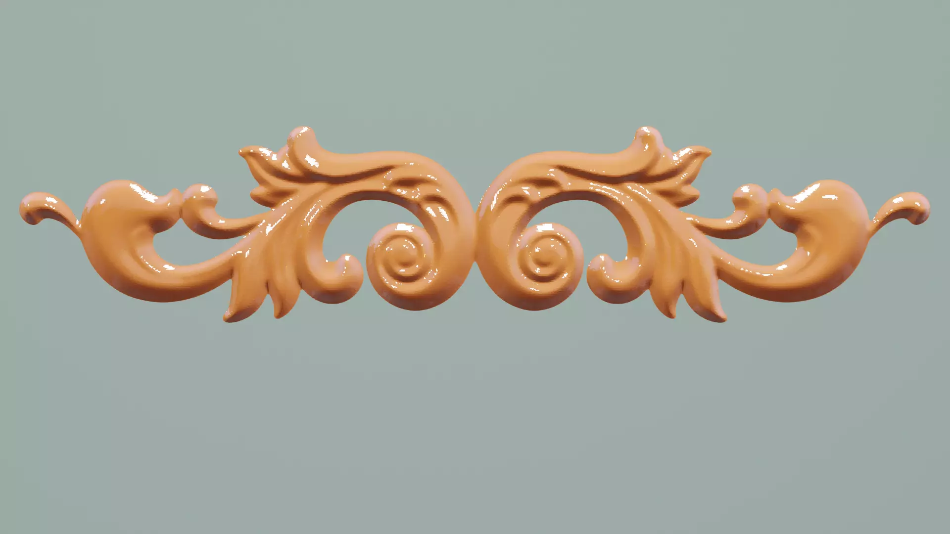 Wood Carving Flower Decor 3D print model_0