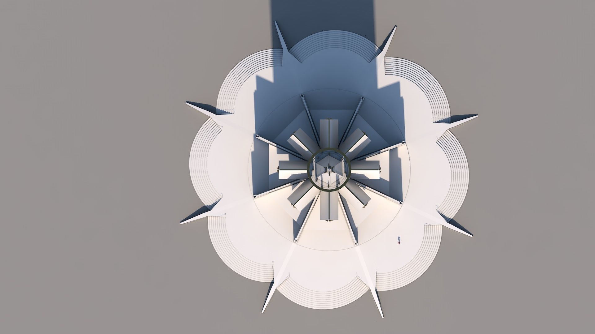 SciFi Tower - Post Modern Gothic 3D model_5