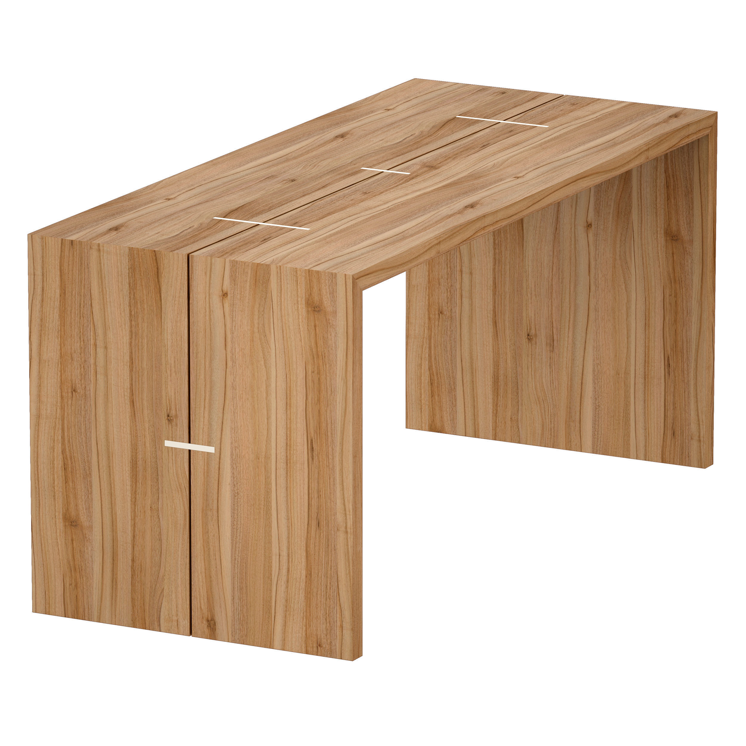 Maxwell Waterfall Table Crate and Barrel 3D model_4