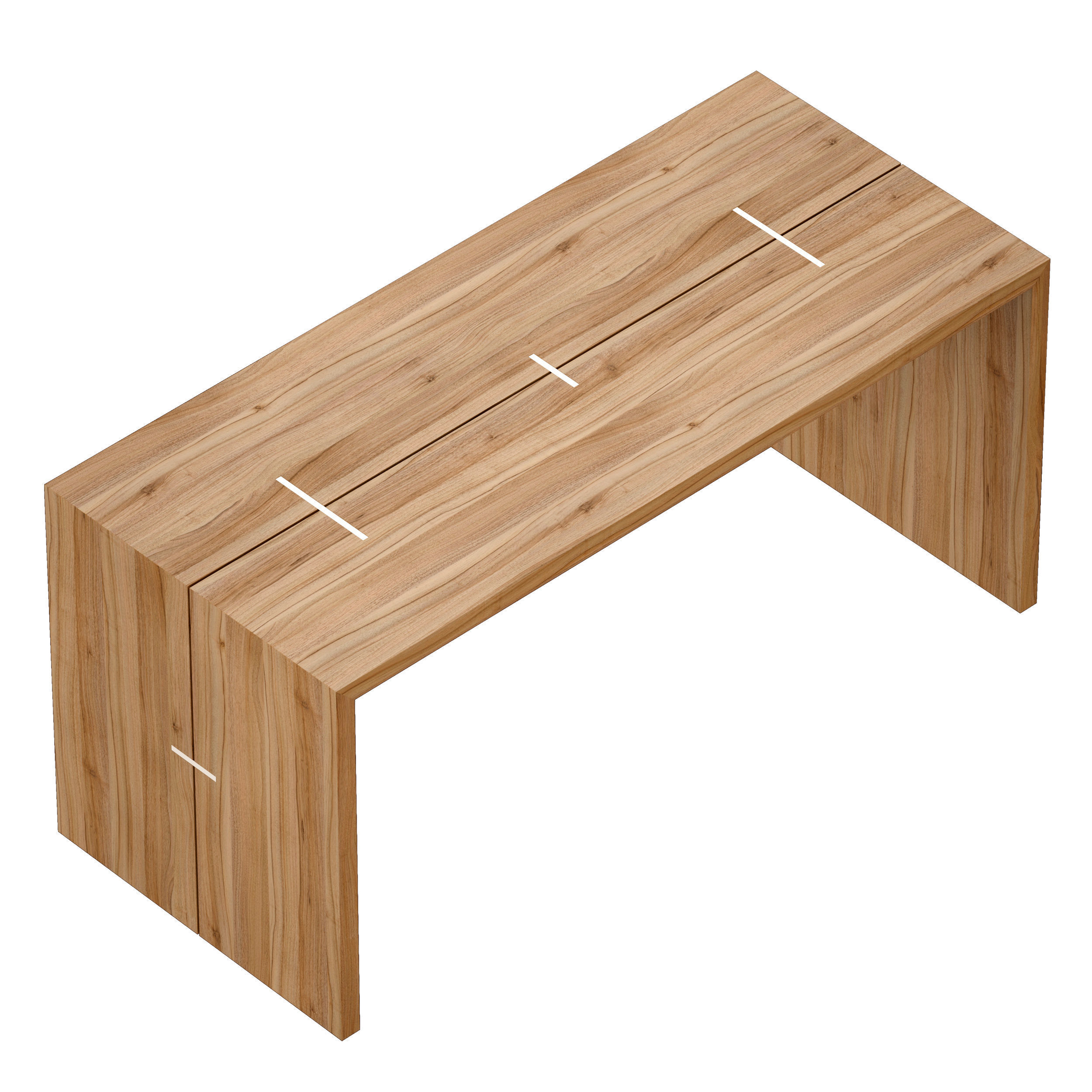 Maxwell Waterfall Table Crate and Barrel 3D model_3