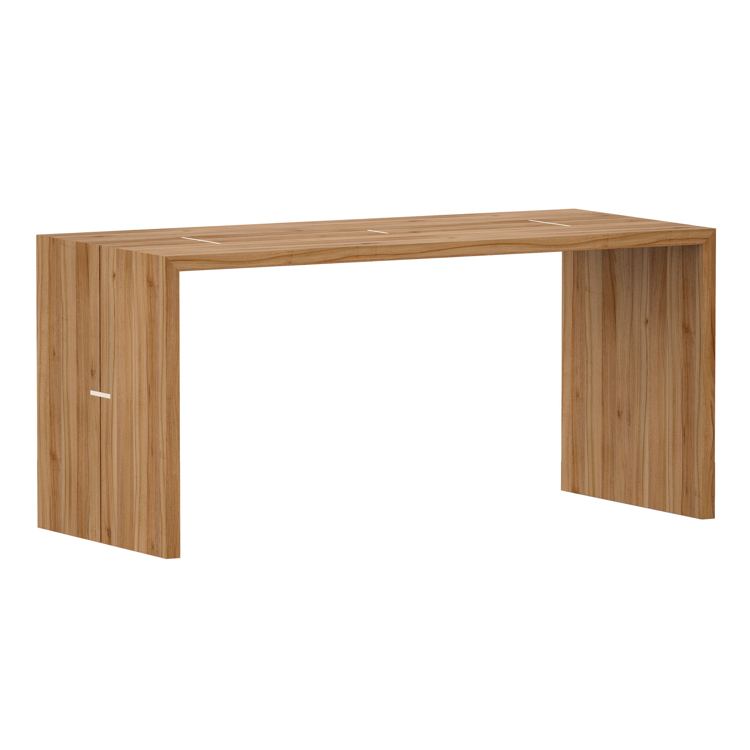 Maxwell Waterfall Table Crate and Barrel 3D model_1