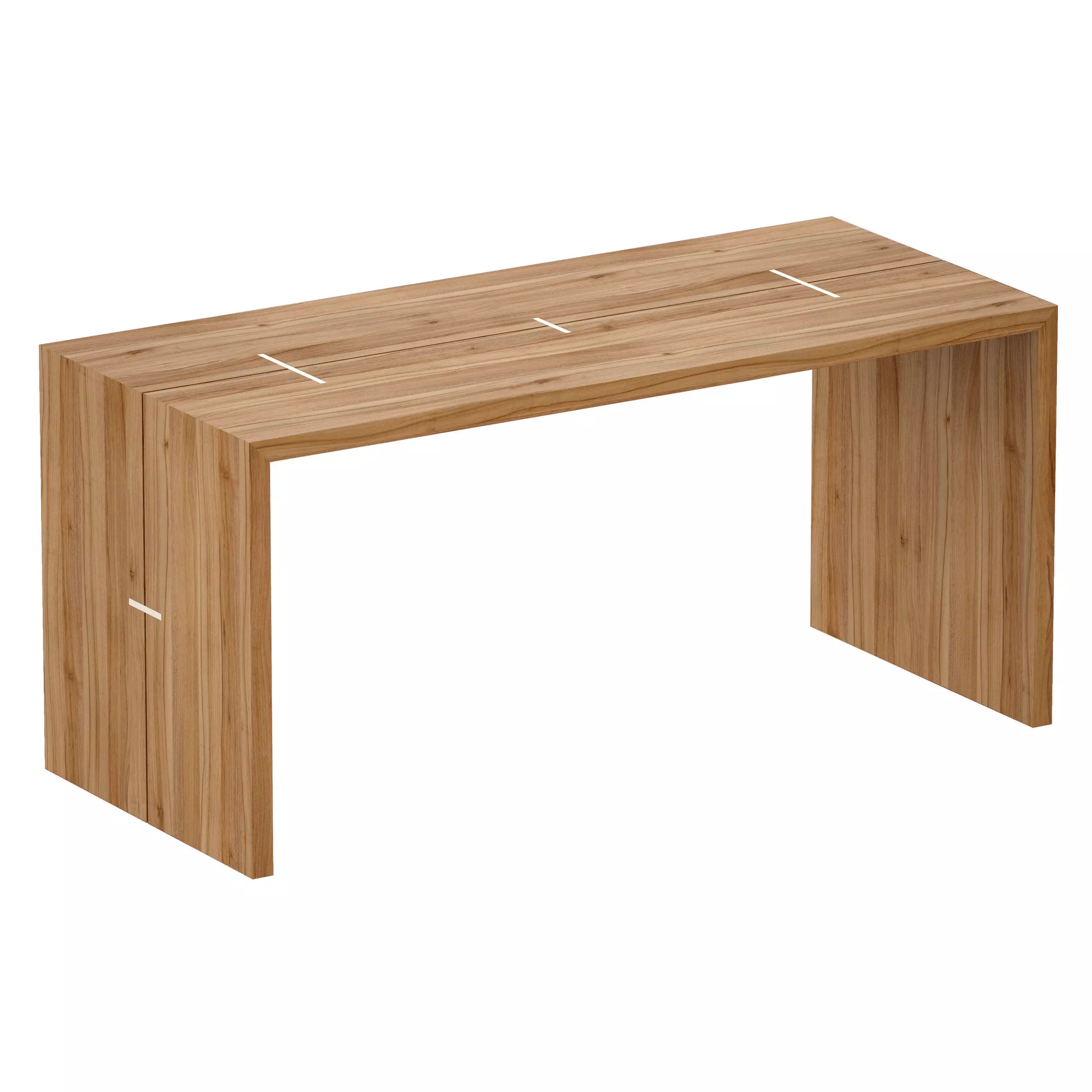 Maxwell Waterfall Table Crate and Barrel 3D model_0