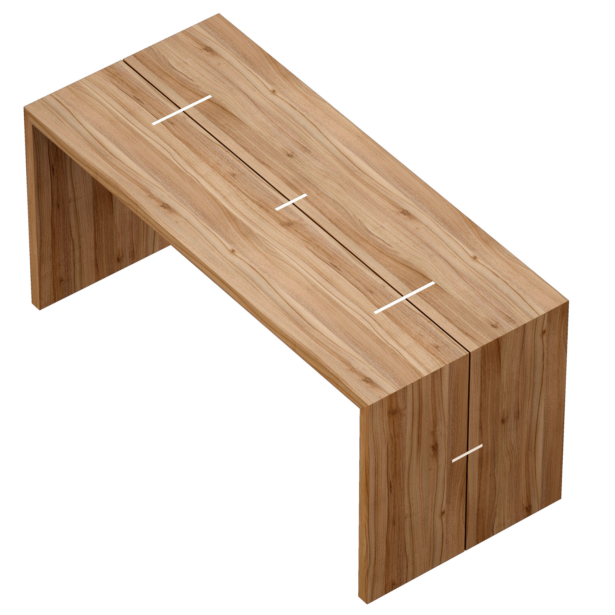 Maxwell Waterfall Table Crate and Barrel 3D model_8