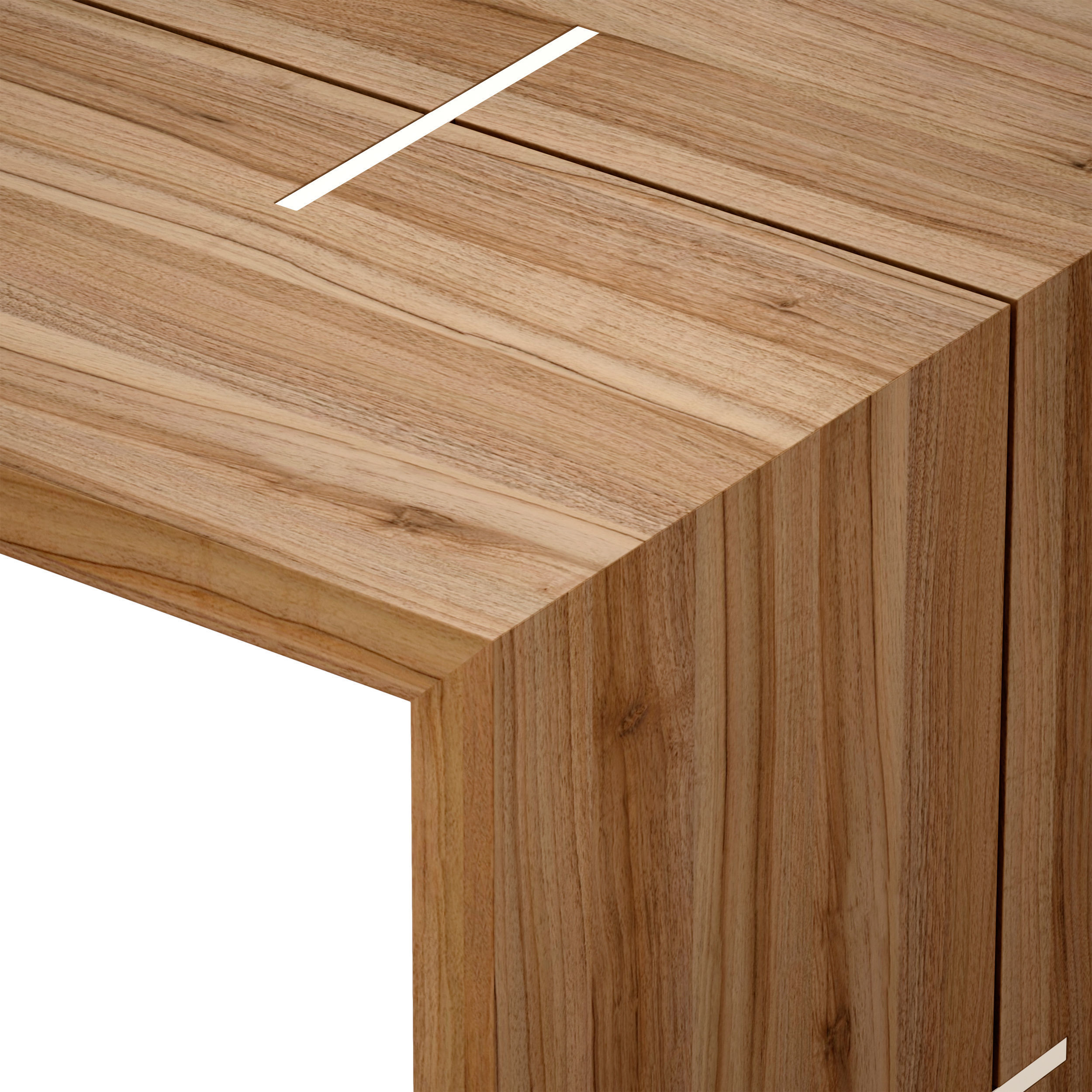 Maxwell Waterfall Table Crate and Barrel 3D model_9