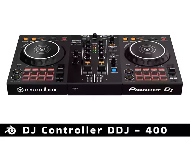 Pioneer Dj Controller DDJ-400 3D model | CGTrader