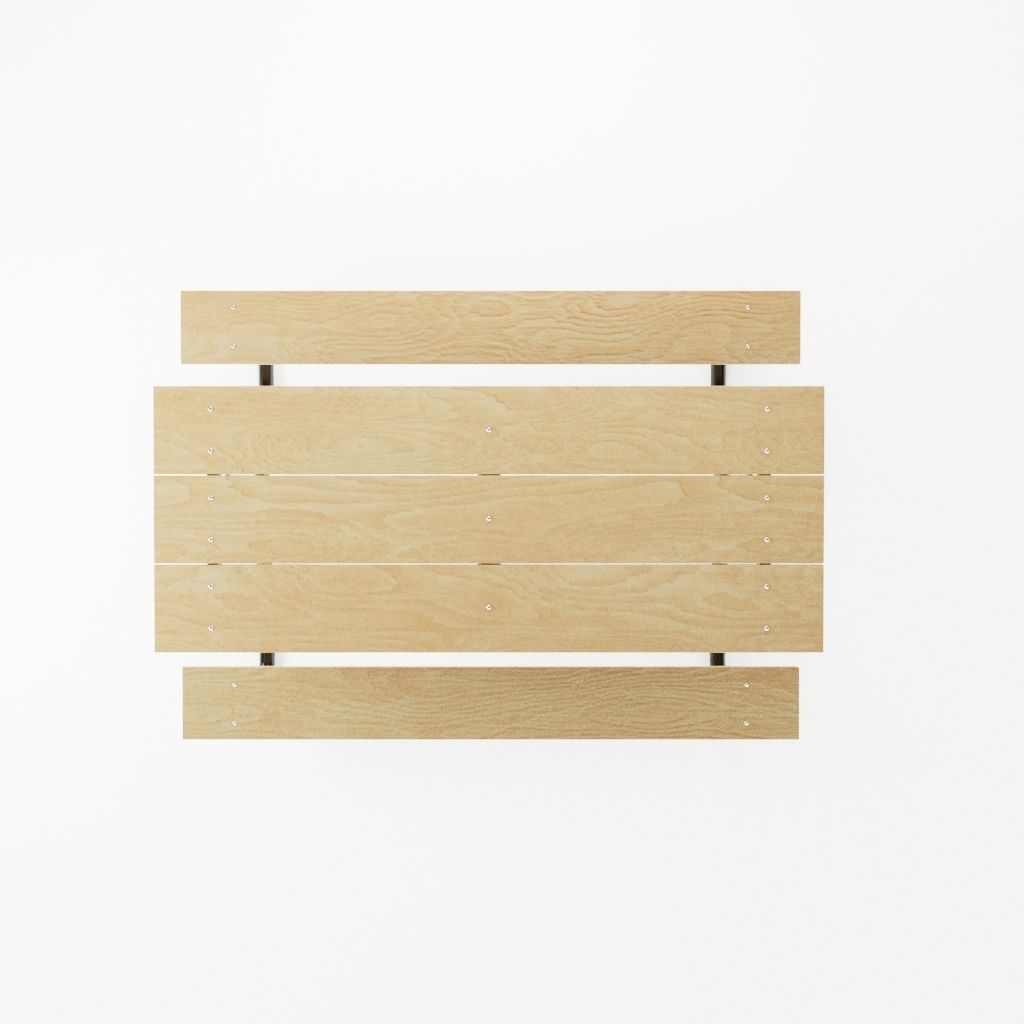 Picnic Table 3D Model Old weathered and new light colored wood 3D model_5