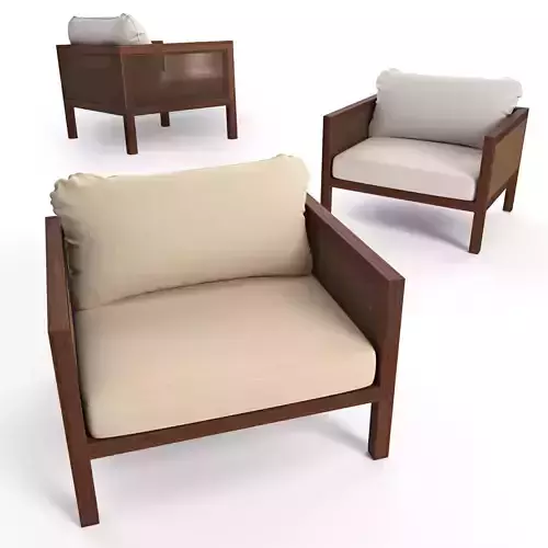 Cosme Velho Lounge Armchair 3D model