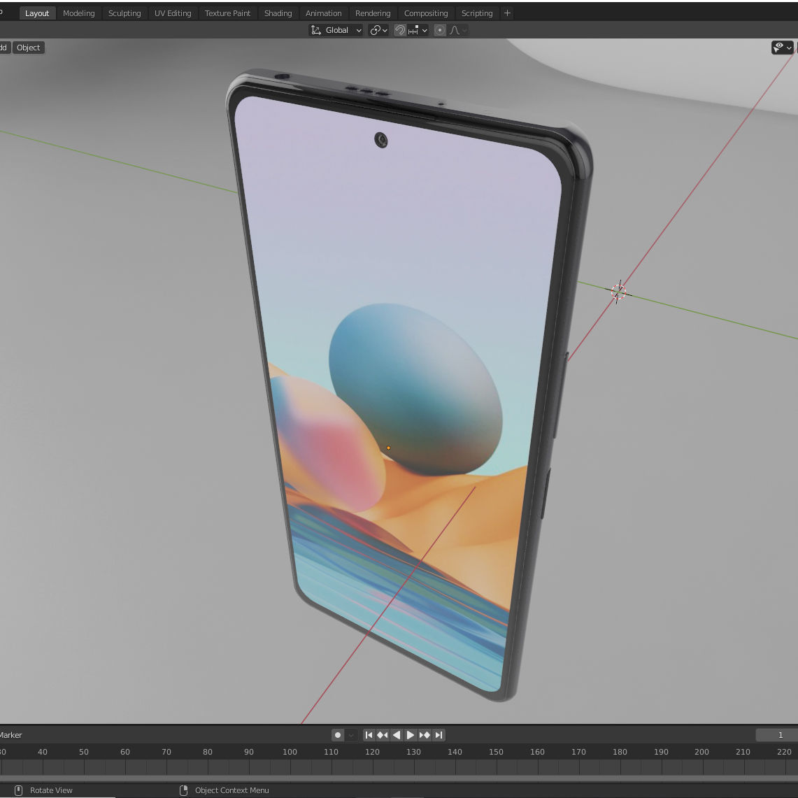 Redmi Note 10 Pro 3D model_12