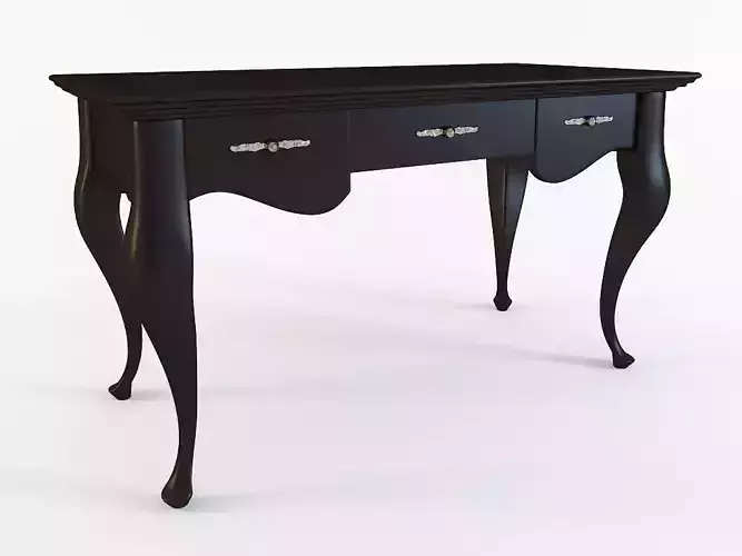 Biurko Glamour czarne kod KG 26 3D model