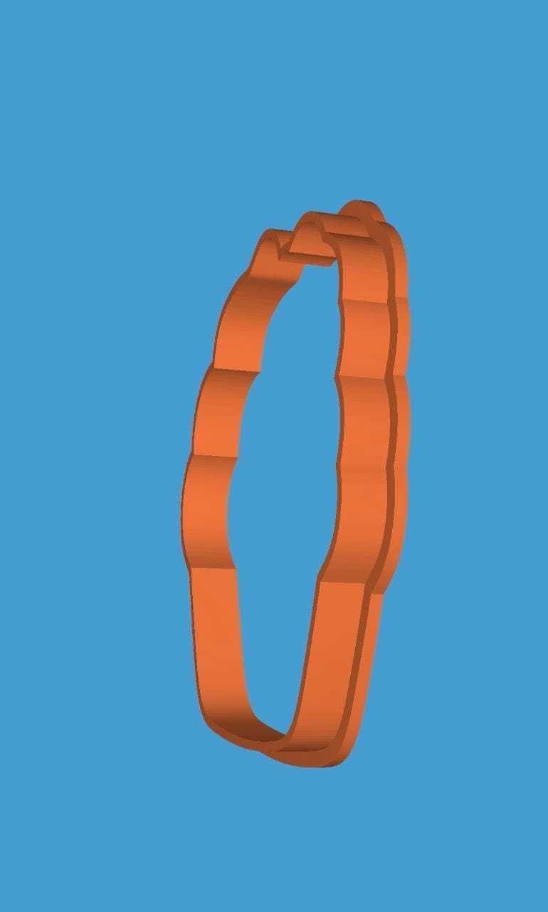 MakeIT Easter Cookie Cutter Collection Carrot In Pie With Frame 3D model_4