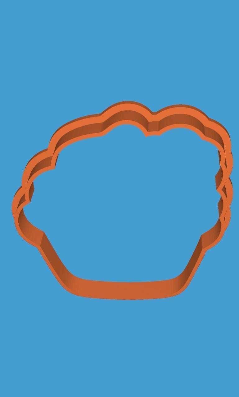 MakeIT Easter Cookie Cutter Collection Carrot In Pie With Frame 3D model_5