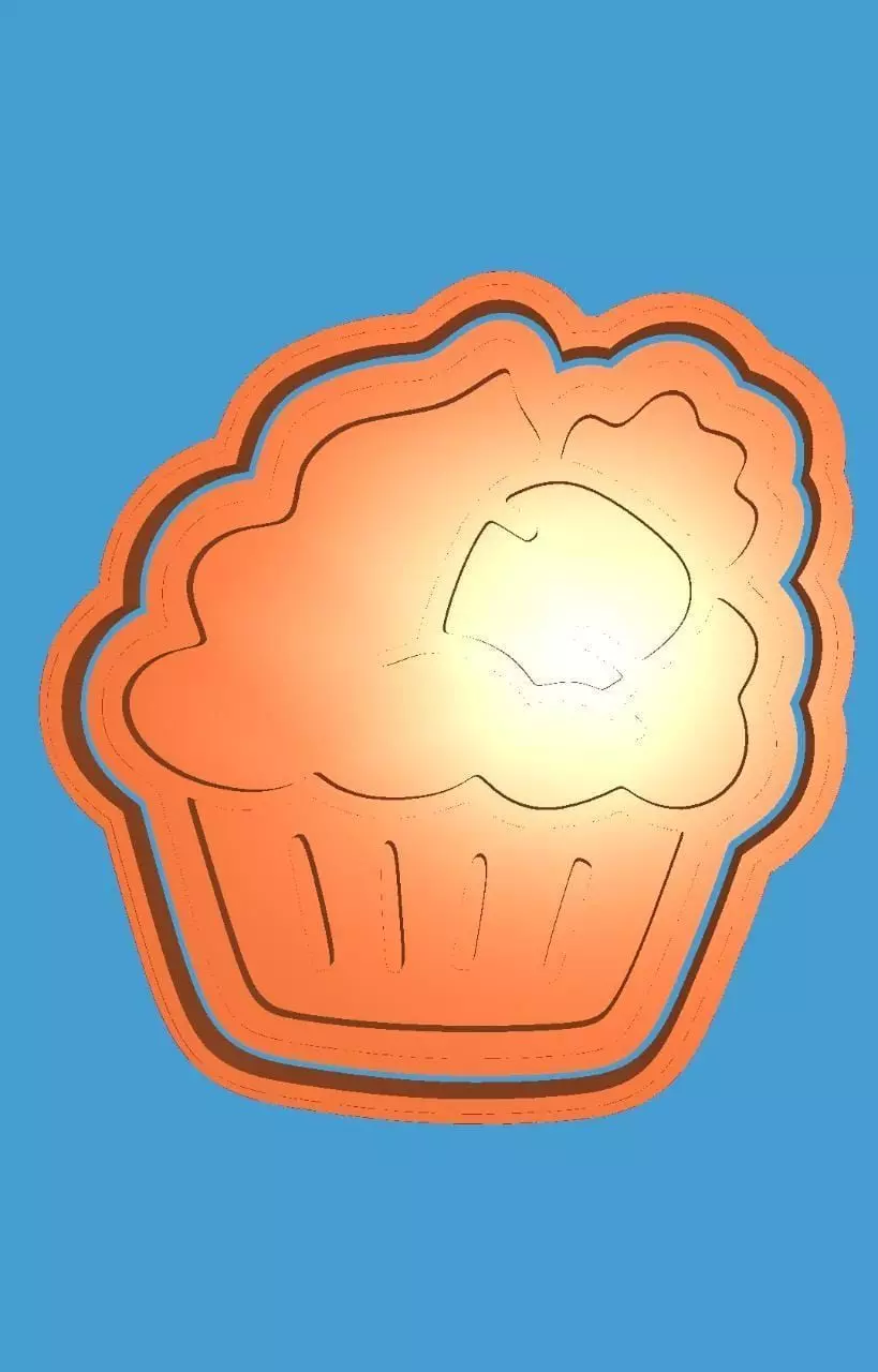 MakeIT Easter Cookie Cutter Collection Carrot In Pie With Frame 3D model_0
